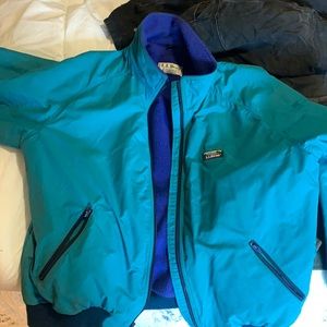 Vintage LL Bean windbreaker fleece inside